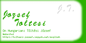 jozsef toltesi business card