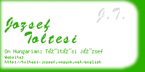 jozsef toltesi business card